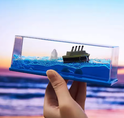 Bottle Voyage™ – Floating Boat Motion Display 🚢
